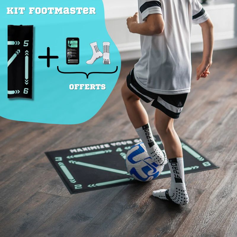 Kit FootMaster - Tapis d'entraînement de football